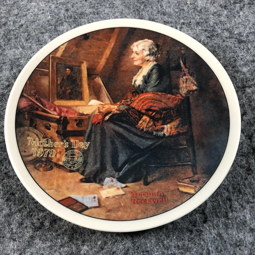 Vintage 1979 Knowles Norman Rockwell Reflections Mothers Day Collector Plate USA